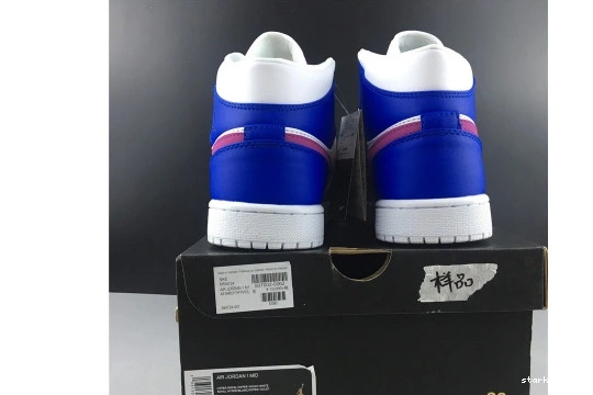 554724-451 1 ROYAL MID HYPER 554724-451 VIOLET-WHITE JORDAN AIR HYPER 0824